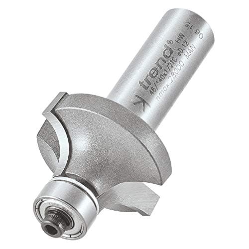 Image of Trend Professional Bearing Guided Ovolo Router Cutter, 9.5mm Radius, 1/2 Inch Shank, 32mm Cut Diameter, 16mm Cut Length, TCT, 46/140X1/2TC