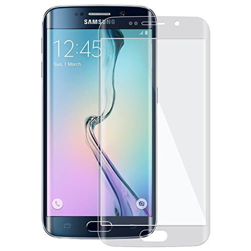 Image of Electronic-Star® High-Quality Curved-Edge 9H Hardness Tempered Glass Transparent Full Screen Protector for the Samsung Galaxy S6 Edge