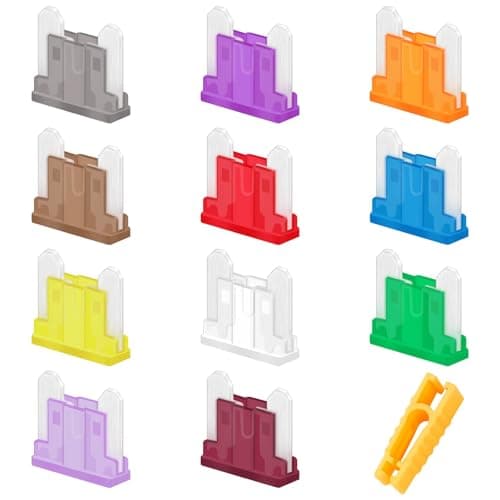 Image of 60 Pcs Car Fuses Assorted Kit, Mini Blade Fuses Automotive, Automotive Replacement Fuse, Standard Blade Fuse with Puller for RV Truck Motorcycle (2Amp 3A 5A 7.5A 10A 15A 20A 25A 30A 35A 40A)