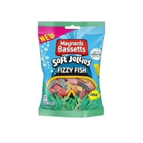 Image of Maynards Bassetts Fizzy Fish Sweets Bag, 1.920 kg
