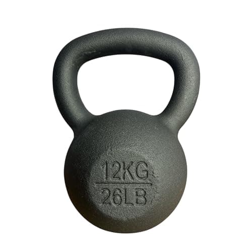 Image of Chase Fitness Cast Iron Kettlebell for Strength and Cardio Home Gym Training 4kg - 40kg (12KG)