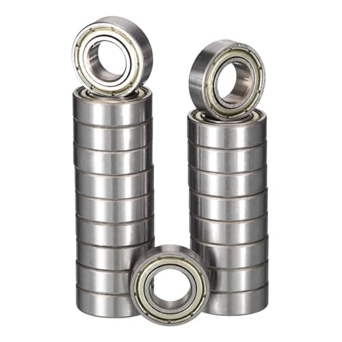 Image of HiPicco 688ZZ Deep Groove Ball Bearings, ID 8mm x OD 16mm x Width 5mm Miniature Bearings, Double Metal Shielded Ball Bearing Chrome Steel Z2 Lever 20pcs
