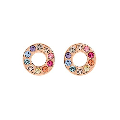 Image of Radley Rocks Sterling Silver Rose Gold Rainbow Studs RYJ1110