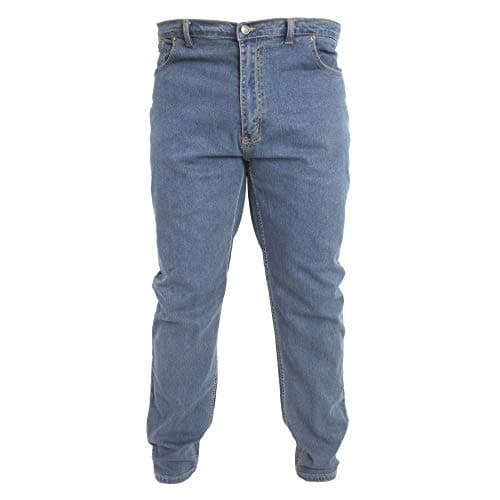 Image of Duke Mens Rockford Carlos Kingsize Stretch Jeans (58S) (Stonewash)