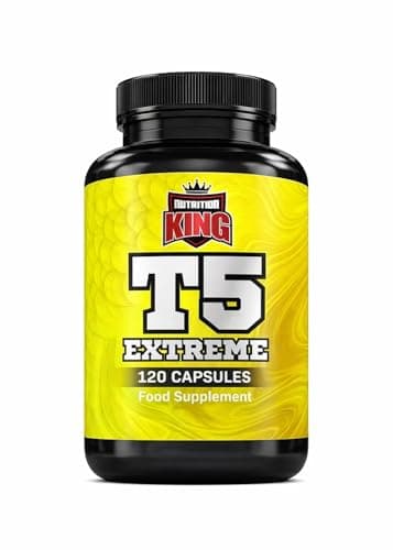 Image of T5 Extreme Fat Burner Capsules 120 Count – Energy & Metabolism Support, Thermogenic Weight Loss Supplement with Caffeine, Green Tea & L-Carnitine – Nutrition King