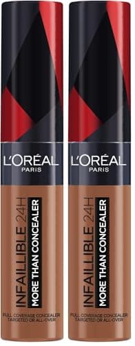 Image of L'Oréal Paris Infallible 24H More Than Concealer, Full-coverage, Longwear and Matte Finish, 338 Honey (Pack of 2)