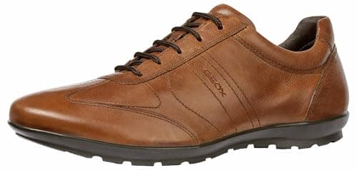 Image of Geox Men Uomo Symbol B Sneaker, Brown Cotto, 10 UK