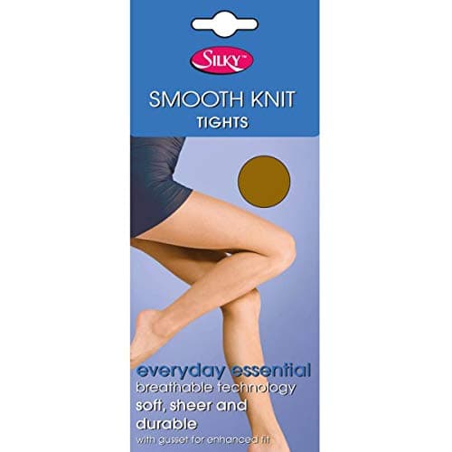 Image of Silky Womens/Ladies Smooth Knit Tights Extra Size (1 Pairs) (XX-Large (54â€-60â€)) (Natural Tan)