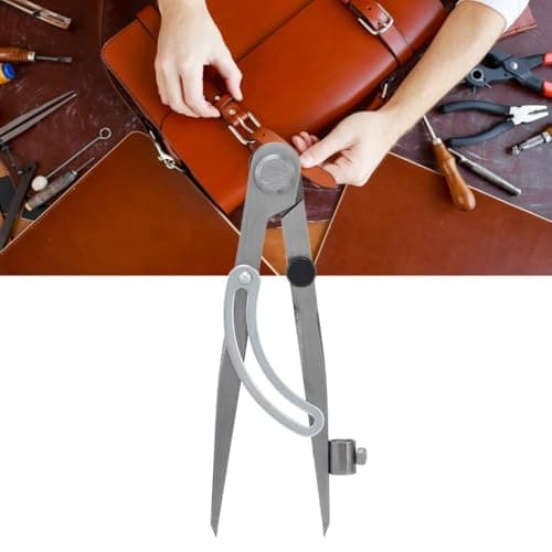 Image of WUZIA Wing Divider 200mm - Adjustable Angle Lockable Scribing Tool for Woodworking, Metal, and Leather Work, Carbon Steel Construction(12inch)