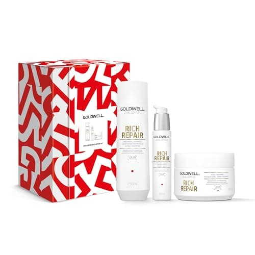 Image of Goldwell Dualsenses Rich Repair Gift Set With Shampoo 250ml, Rich Repair 60sec Treatment 200ml & Rich Repair 6 effects Serum 100ml (worth £53.15)