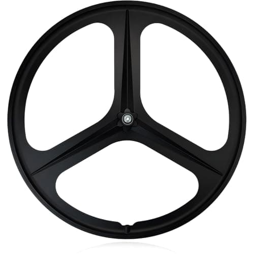 Image of FKXSXAZ 700C Fixed Gear Bike Wheelset 3 Spokes Track Front Rear Wheels Mag Wheel V Brake Soild Axle 100/120MM Bicycle Rim 27 Mm Width Hubs For Signle Speed