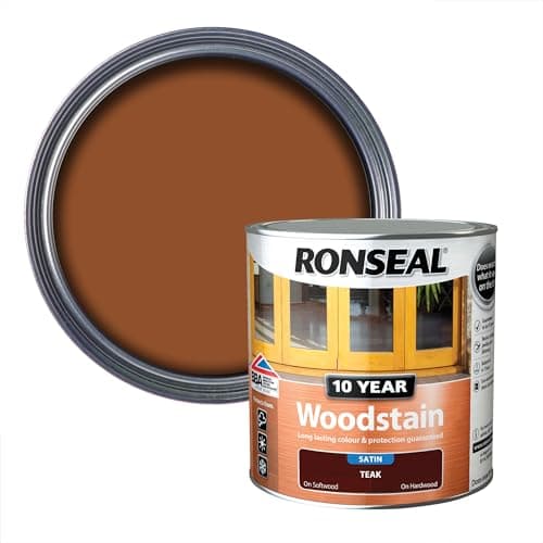 Image of Ronseal 10 Year Woodstain Teak 2.5L