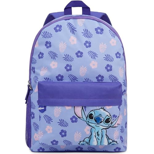 Image of Disney Stitch Backpack for Girls Teens Rucksack School Bag for Primary Secondary Sports Travel PE Kit Daypack School Supplies Stitch Gifts for Girls (Purple)