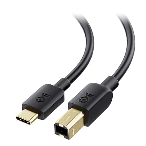Image of Cable Matters USB C Printer Cable 3 m (USB C to USB B Cable, USB B to USB C Cable) Compatible with Printer, MIDI Controller, MIDI Keyboard and More in Black - 3 m