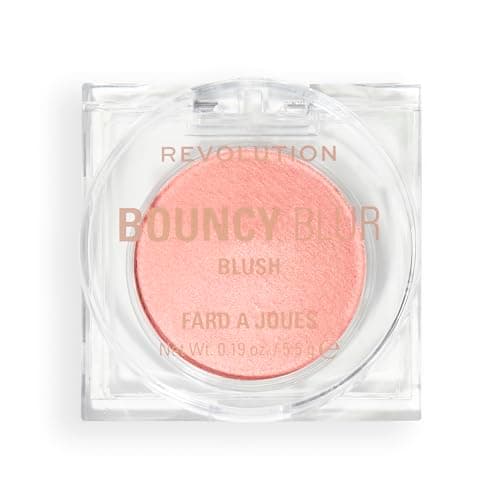 Image of Revolution Bouncy Blur Blush, Cheek & Lip Makeup, Buildable & Blurring Formula, Light As A Cloud Peachy Pink, Vegan & Cruelty-Free