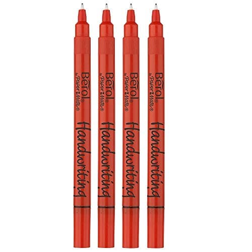 Image of Berol Handwriting Pens (PACK OF 4) BLACK INK