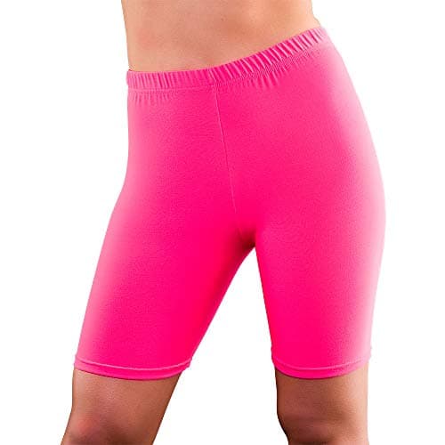 Image of Wicked Costumes Adult 80's Cycling Shorts (Neon Pink) - M/L (UK 12-16)