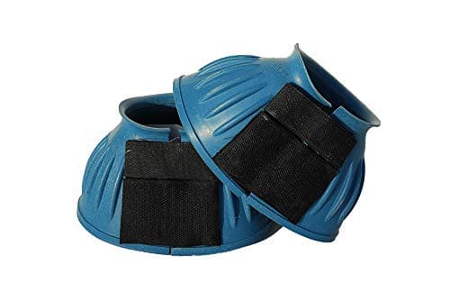 Image of Rhinegold Velcro Over-Reach Boots - Large - Turquoise