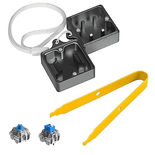 Image of LexonElec Switch Opener Kit with Switch Puller Aluminum Keyboard Switch Opener for Cherry MX Gateron Kailh Box Outemu Akko Panda Switch, Switch Opener for Mechanical Keyboard with Metal Magnet - GreyB