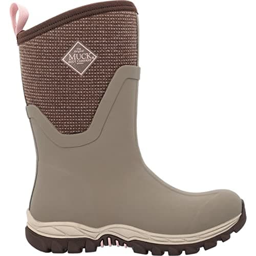 Image of Muck Boots Women's Arctic Sport Mid Fleece Lined Waterproof Pull on Boot, Brown, 8