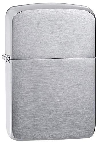 Image of Zippo - Windproof Lighter, 1941 Replica Brushed Chrome, Base Model, Refillable, Reusable, Windproof Design, Gift Box, Made in the USA