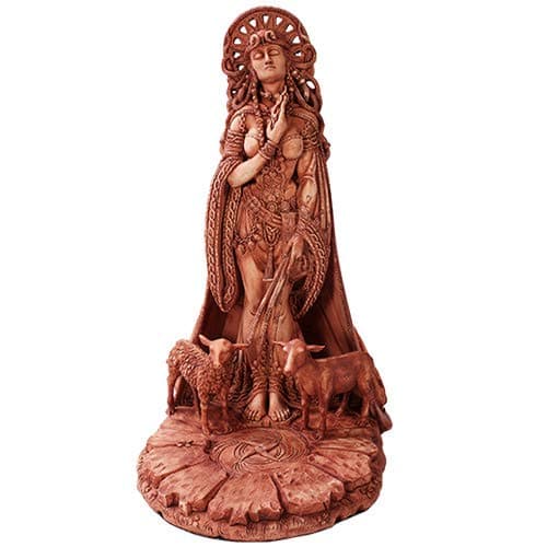 Image of Pacific Giftware Celtic Goddess Brigid in Vivid Color Figurine Made of Polyresin