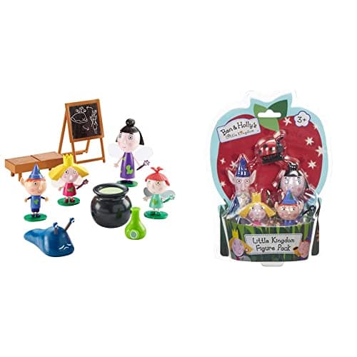 Image of Ben & Holly Magic Potion Class, scaled preschool figures, imaginative play, Little Kingdom, nanny plum & Collectable 5 Figure Pack, Ben and Holly's little kingdom, wise old elf