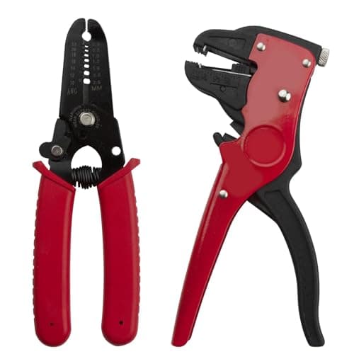 Image of Multipurpose Wire Stripper and 165mm Wire Stripper, Professional Quick Strip Wire Stripper, 2-in-1 Adjustable Wire Stripping Tool for Electrical Cable, Self-Adjusting Wire Pliers Eagle Nose
