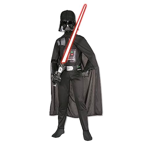 Image of Rubies Official Disney Star Wars Darth Vader Classic Child Costume, Kids Fancy Dress, Size 5-6 Years