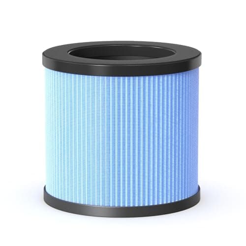 Image of AROEVE JHD03W Air Filter Replacement, 4-in-1 Air Filter for Smoke, Pollen, Hair and Odors, Blue