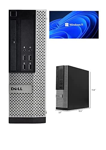 Image of Window 11 Pro Optiplex Core i5 Series Desktop Small Form Desktop Tower PC (Intel Quad Core I5 4570, 8 Gb Ram, 120 SSD), (Renewed)