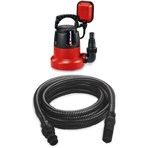 Image of Einhell GC-DP 3580 LL Clean Water Pump With 4m Hose | 350W Submersible Pump, 8000 L/H, Float Switch, 5M Cord | Low Level Electric Pump - Empty Hot Tubs, Inflatables And Swimming Pools Down To 1mm