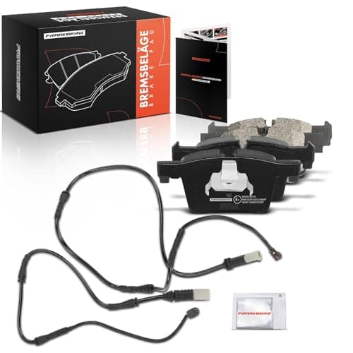 Image of Frankberg Brake Pad Set incl. 4x Pads Front Compatible with 3 Series Touring F31 2 Cabriolet F23 4 Gran Coupe F36 3 Gran Turismo F34 3 Series F30 F80 Replace# 34116854126