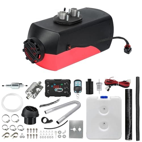 Image of Triclicks Diesel Air Heater 12V 5KW-8KW All In One Fast Heating Parking Night Diesel Heater with LCD Display Remote Control For Campervan Car Truck Boat RV (Color A, Regular)