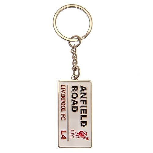 Image of FOCO Liverpool FC Embossed Metal Street Sign Keyring