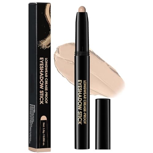 Image of Matte Nude Eyeshadow Stick – Smooth Creamy Eye Primer & Shadow Pencil for Natural Brightening and Base Makeup, Long Lasting Smudge-Proof Blendable Texture, Ideal for Mature Skin & Daily Use
