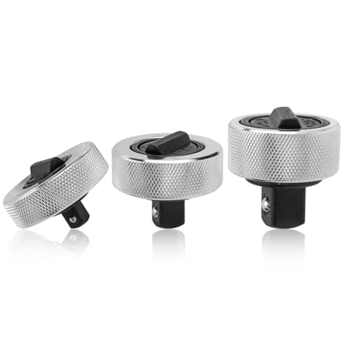 Image of Mesee 3 Pieces Palm Ratchet Wrench Set Reversible Thumb Wheel Ratchet Wrenches 1/4", 3/8", 1/2" Drive Thumb Lever Finger Ratchets Mini Thumbwheel Ratcheting Socket Wrench Tool