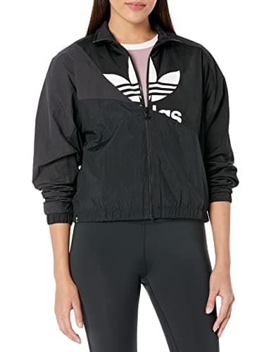 Image of adidas Originals Women's Adicolor Split Trefoil Track Top, Black, X-Large