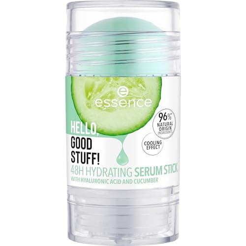 Image of Essence Cosmetics HELLO, GOOD STUFF! 48H HYDRATING SERUM STICK, moisturizing/hydrating, cooling, refreshing, translucent (30g)