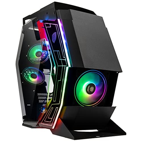 Image of Kolink Big Chungus Hench Edition Midi Tower ARGB PC Case - Black with Showcase Design and Enhanced Cooling Support