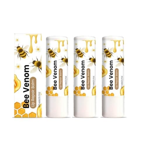 Image of Bee Venom Lip Repair Balm, Hydrating Lip Balm for Dry Lips, Lightweight Non-Sticky Formulas, Moisturizing And Smoothing, Long-Lasting Moisturizer Makeup for Lips (3)