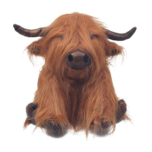 Image of Lesser & Pavey Highland Cow Doorstop for Home & Office | Stylish Door Wedges & Door Stoppers for Floor | Door Stops for Indoors & Outdoors | Reliable Door Wedges for Bedroom