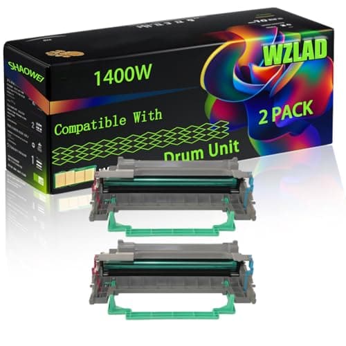 Image of WZLAD 1400W Compatible for Konica Minolta Drum Unit with Chip Pagepro 1400 W Printers, High Yield Value Pack Black Consumables Multi-Pack Remanufactured Compatible (2-Pack Black)