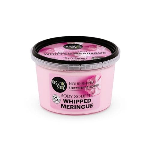 Image of Organic Shop Body Souffle Whipped Meringue Nourishing Strawberry & Coconut, 250 ml