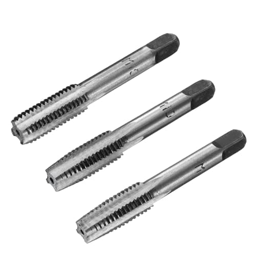 Image of sourcing map 3 Pcs M10 x 1.5mm Metric Taper Plug Bottoming Taps Screw Thread Hand Tap Set Tapping Threading Machinist Repair DIY Tools