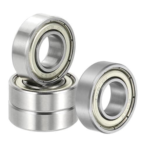 Image of sourcing map 4 Pack 699ZZ Deep Groove Ball Bearings, 9x20x6mm Chrome Steel Double Shield Bearing for Electric Motor, Home Appliances, Garden Machinery, (ABEC5)