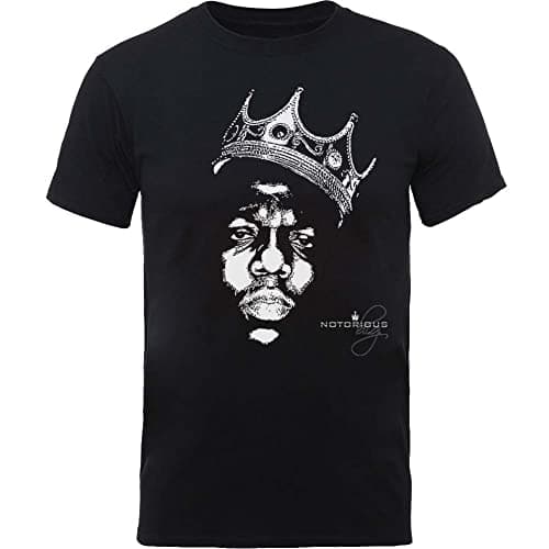 Image of Biggie Smalls Unisex Tee: Crown Face (Large) Black