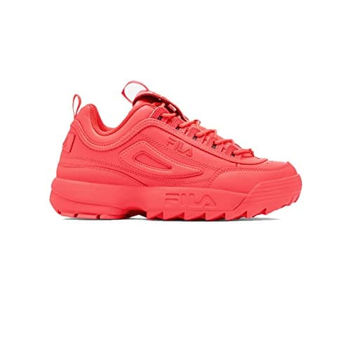 Image of Fila Women's Strada Disruptor Sneaker, Fiery Coral, 6.5 UK