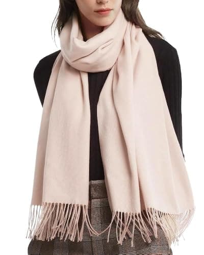 Image of FURTALK Womens Scarf Ladies Pashmina Shawls and Wraps Large Soft Warm Blanket for Gifts Winter, Blush Pink