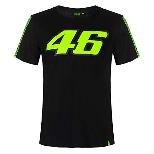 Image of Valentino Rossi VR46 Stripe The Doctor Official MotoGP T-Shirt - Black - S
